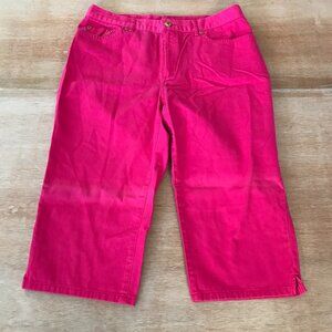 Lauren Ralph Lauren Jeans Women 12P Pink High Rise Straight Leg Preppy